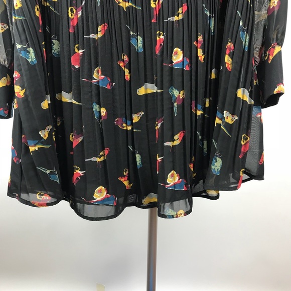 Mina UK Ophelia Pleated Sheath Bird Dress - Picture 6 of 8